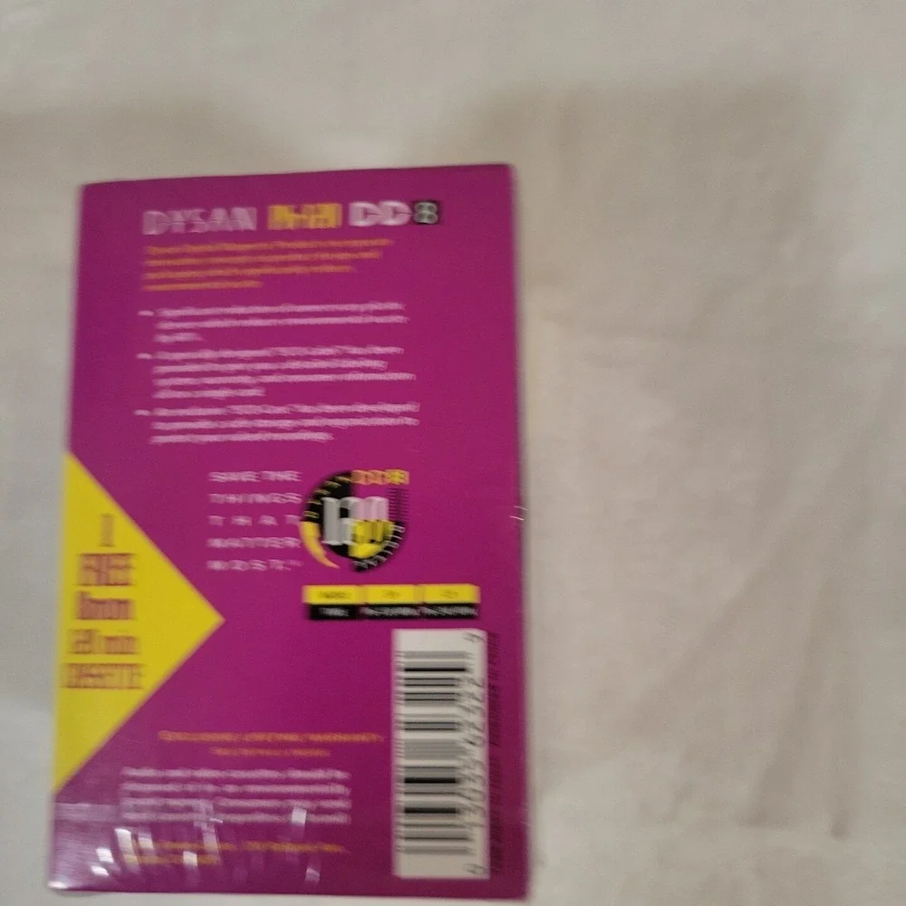 Dysan 8mm Video Cassette 120 Min Digital Buy 3 Get 1 Free Brand New Sealed